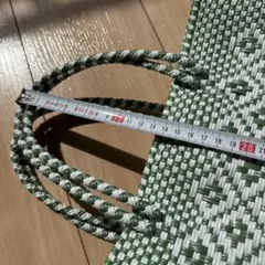 もうすく販売終了☑️ オアハカバッグ カゴバッグ メルカドバッグ green L