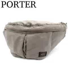 PORTER TANKER ボディバッグ ウエストポーチ ナイロン グレー