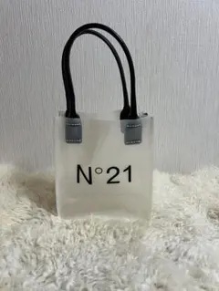 廃盤　N°21ヌメロヴェントゥーノ　PVCクリアトートバッグ　ホワイトのサムネイル