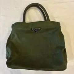 PRADA プラダ ナイロン トートバッグ カーキ