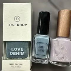 3個TONE DROP LOVE DENIM 034 ネイルポリッシュ 10mlのサムネイル