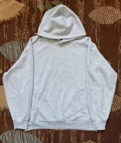 美品【UNIQLO:C】スウェットオーバーサイズプルパーカ　グレー サイズL