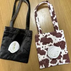 Bibiy. stephanie baby トートバッグ 刺繍 ブラック - メルカリ