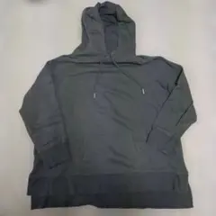 しまむら　濃グレー　フード付きパーカー 　LL