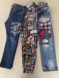 ヒステリックミニ　パンツ110サイズ３本