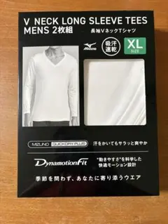 MIZUNO ミズノ　Vネック長袖Tシャツ Mサイズ 2枚組　XLサイズ
