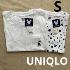 【UNIQLO】ミッキー グラフィックT 半袖 S サイズ　2枚セットのサムネイル