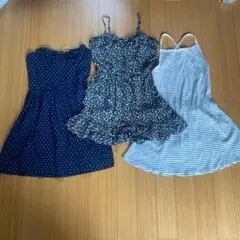 MANGO　FOREVER21　NINE　キャミワンピ　3枚セット　花柄　水玉