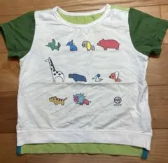 動物　恐竜イラストTシャツ 90サイズのサムネイル