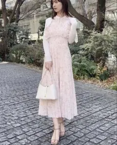 25SS✨SNIDEL Sustainableフリルワンピース　2