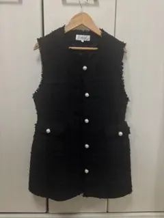 Arpage story ツイード ペプラムジレ ベスト