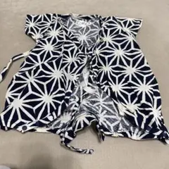 星形模様 甚平 50-60cm