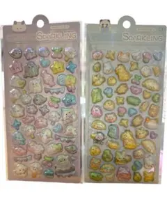 【2枚セット】3Dレインボーステッカー ボンボンドロップシール 新品