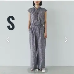 北欧暮らしの道具店　クラシトリップス　リバティオールインワン　ネイビー　極美品 北欧暮らしの道具店 クラシトリップス リバティオールインワン