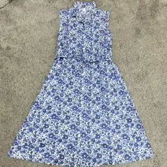 ユニクロコラボ　LIBERTY 花柄ノースリーブワンピース　S