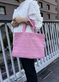 soleile ツイードバッグ　ピンク venti 新品