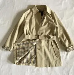 美品✨バーバリーロンドン ノバチェック ステンカラーショートコート