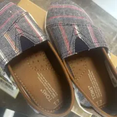 TOMS トムス スリッポン ネイビー × ホワイト ボーダー ストライプ 