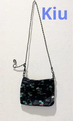 ★美品★ Kiu パームツリー柄 サコッシュ　ショルダーバッグ　ネイビーのサムネイル