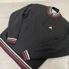 ◼︎アディダス◼︎裏地防寒仕様プルオーバーニット黒◼︎L◼︎テーラーメイドゴルフ