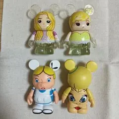 ディズニー バイナルメーション 4点セット ラプンツェル ティンカーベル アリス
