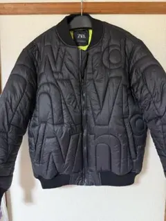 最終価格‼️ZARA 英字柄キルティングボンバージャケット XL