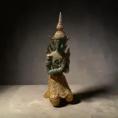 クメール美術 女神像 14cm 青銅 真鍮 カンボジア 骨董 オブジェ - メルカリ