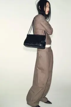 最終値下げ ZARA レザー ショルダーバッグ