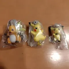 ポケモン つまんでつなげマスコット14ピチュー　ピカチュウ　ライチュウ