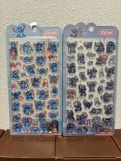 【二枚セット】海外限定正規品　スティッチ　ボンボンドロップシール　ディズニー