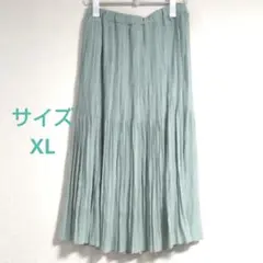 ミントグリーン 13号　プリーツロングスカートのサムネイル