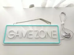 GAMEZONE ゲーミングライト LEDネオンサイン 青色 10段階調光