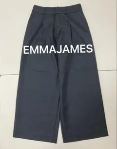 ✨EMMAJAMES✨ワイドパンツ　ネイビー