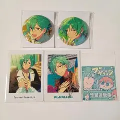 あんスタ　風早巽　缶バッジ　ぱしゃっつ　ぶくスタ　ステッカー　5点セット