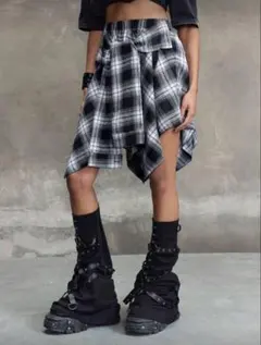 新品未使用　2wayスカート　タグ付き　Y2K　パンク　ゴシック　ウエストゴム