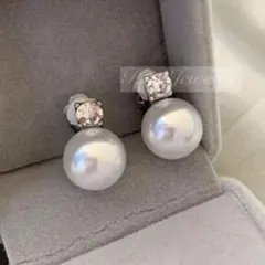 一粒パールイヤリング/ピアス結婚式 成人式卒園式 卒業式 お呼ばれ フォーマルc