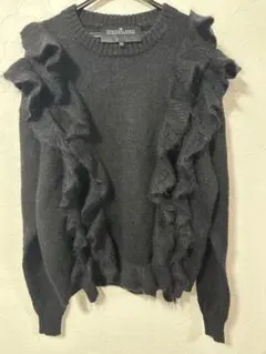 ユナイテッドアローズ DESIGNERS REMIX ニットセーター　ブラック色