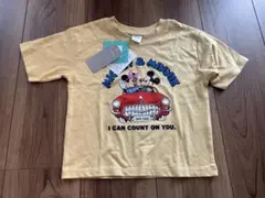 【新品】タグ付き　futafuta ミッキー＆ミニー Tシャツ 黄色　95cm