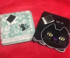 アナスイ　タオルハンカチ　猫　猫グッズ