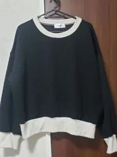 ふくれジャガード配色プルオーバー