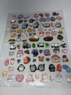 シールまとめ買い割引　動物キャラクター立体シールセット　③ ボンボンドロップ