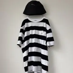 LOGOS DAYS ボーダー ポケットTシャツ バケットハット セット
