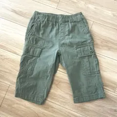 ユニクロ　UNIQLO カーゴハーフパンツ　カーキ　110