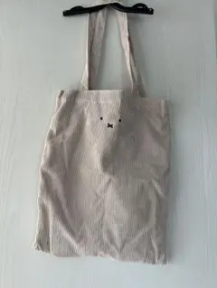 ミッフィー コーデュロイ　トートバッグ　ベージュ