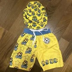 ミニオンズ 水着ズボン　帽子付き 男の子用110