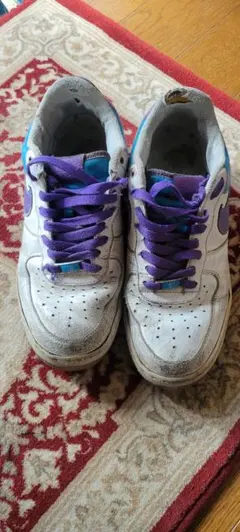 Nike Air Force 1 ホワイト/パープル/ブルー　侍　25周年モデル