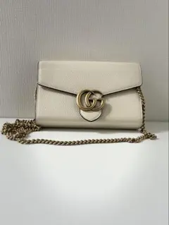 新品Gucci グッチ GGマーモント チェーンウォレット