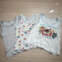 最終値下げ!! アンパンマン タンクトップ 肌着 下着 3枚セット 90cm