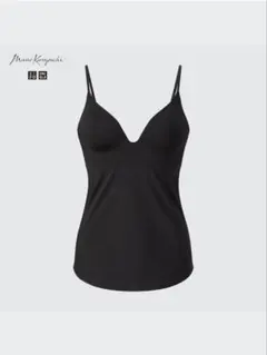 UNIQLO マメクロゴウチ エアリズムプランジブラキャミソール XS 黒