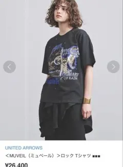 値下げ 新品未使用MUVEIL ミュベール　ポパイプリントTシャツ　ブルー MUVEIL(ミュベール) ポパイプリントTシャツ - YAMAROKU